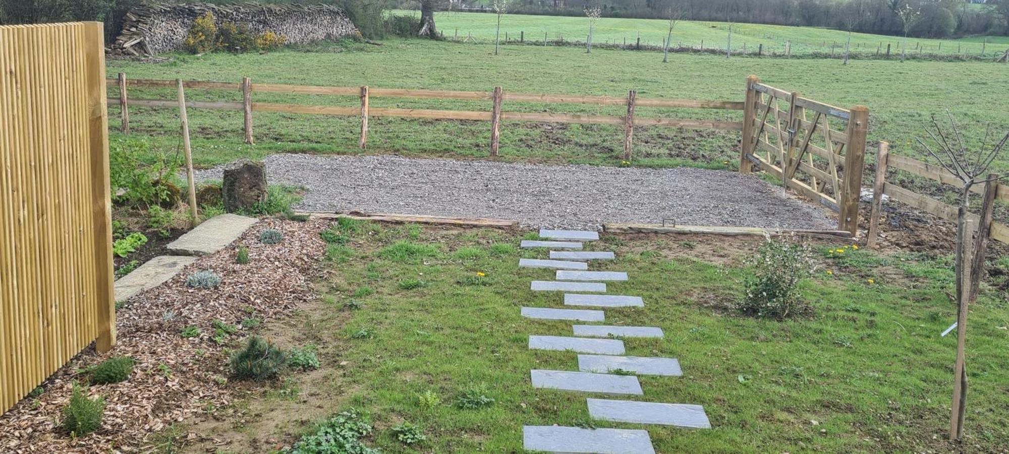 Roulotte A La Ferme Buissonniere Villa La Lande-de-Louge Exteriör bild