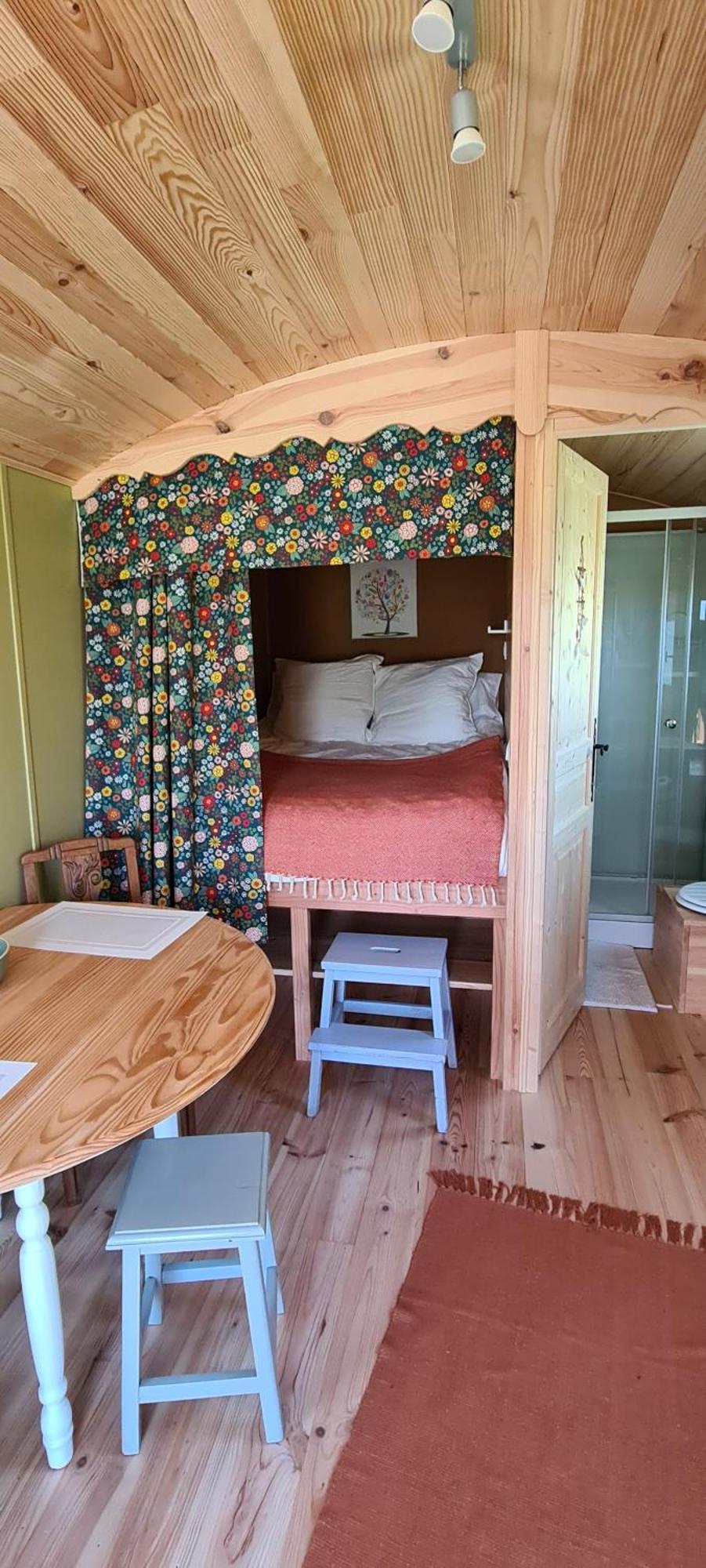 Roulotte A La Ferme Buissonniere Villa La Lande-de-Louge Exteriör bild
